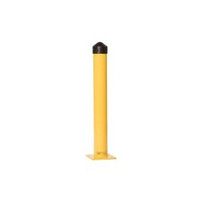 GRAINGER APPROVED 1763 Bollard ,36 in H,Yellow ,Carbon Steel 3KZV2
