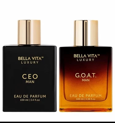 BellaVita Luxury Sigma Male (CEO Man & GOAT Man) Perfume Cologne for Men 2x100ml