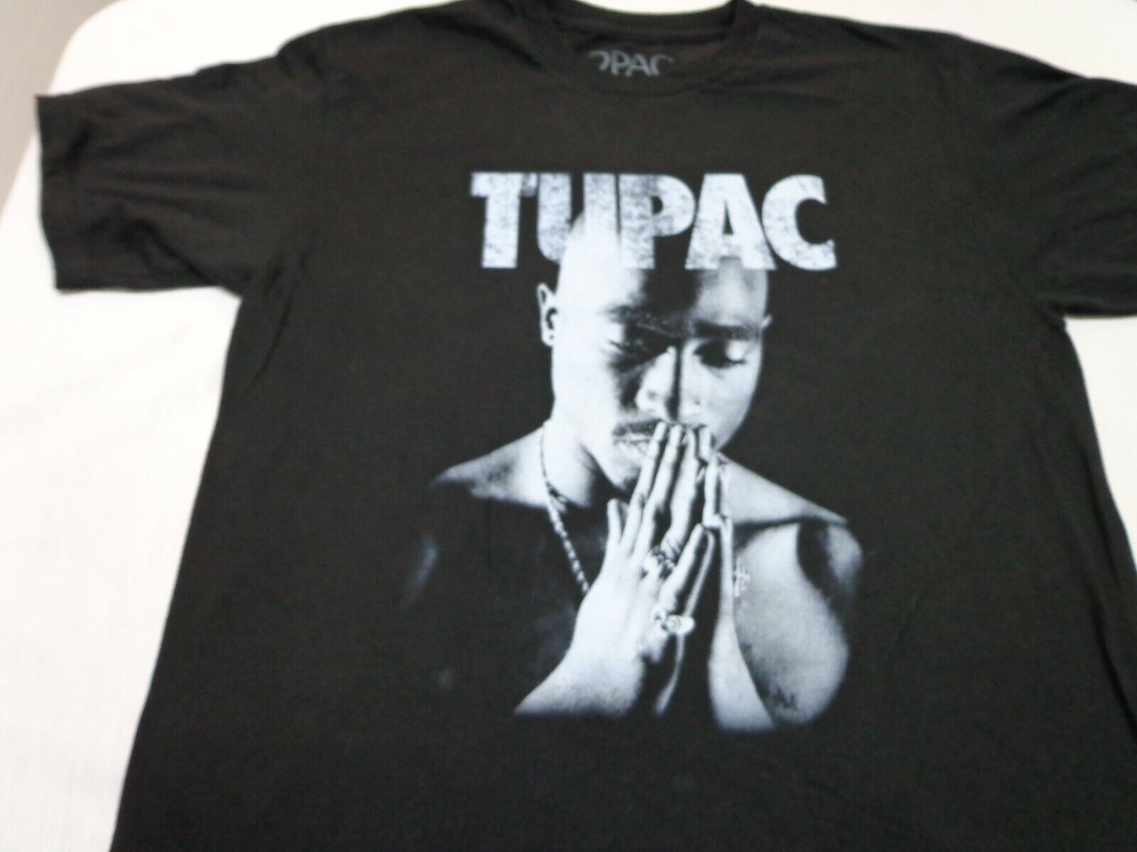 Tupac Shakur Praying 2 Pac Black eBay Medium Size | T-Shirt