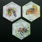 *FREE SHIP Malaysia Honey Bees 2019 Insect Flower (stamp MNH *odd shape *unusual