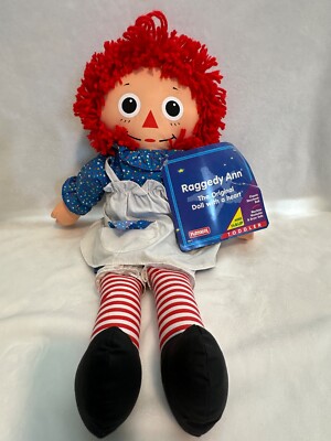 Vintage 1994 Playskool 12'' Raggedy Ann  Doll Toy Stuffed Plush Rag