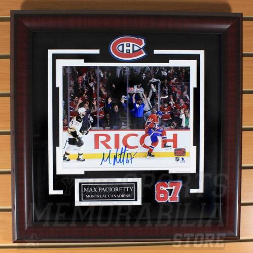Max Pacioretty Montreal Canadiens Signed Autographe?d Celebratio?n 8x10 Framed - Picture 1 of 1