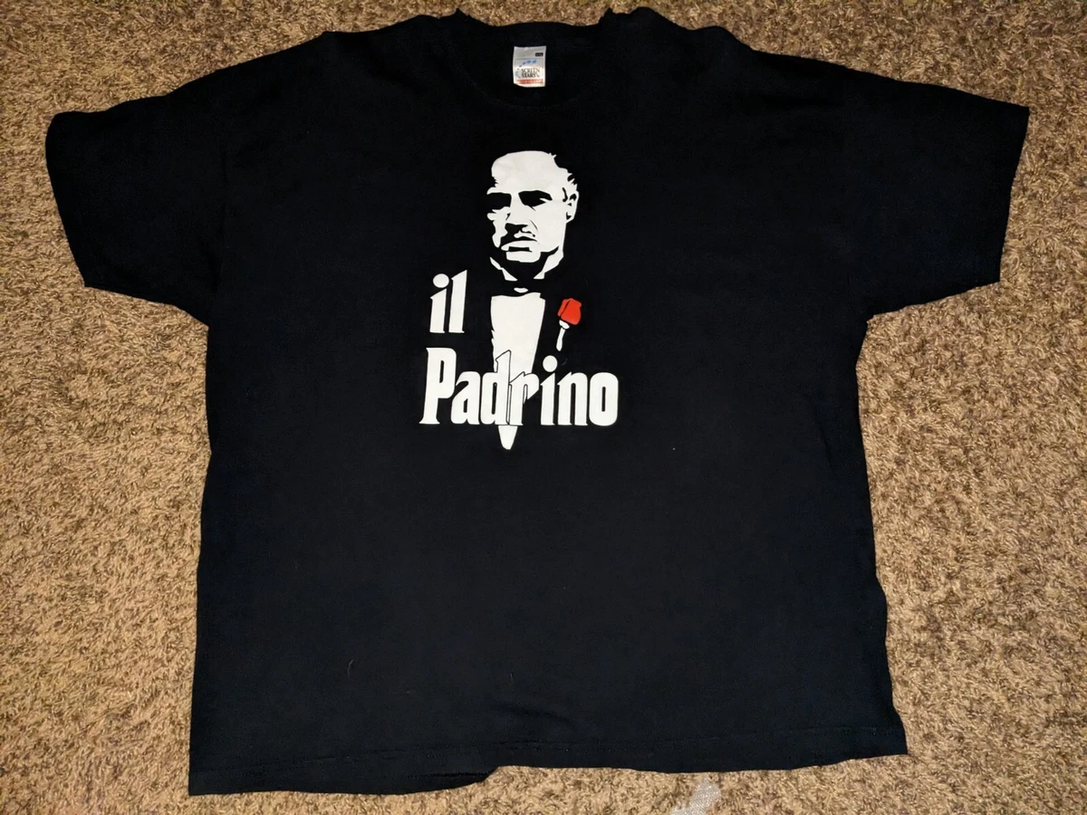Vintage THE GODFATHER Movie IL Padrino Al Pacino T Shirt 2XL FOTL Tag 23.5x28