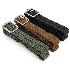 ASR Outdoor Survival EDC 550 Paracord Belt with Stainless Steel Buckle