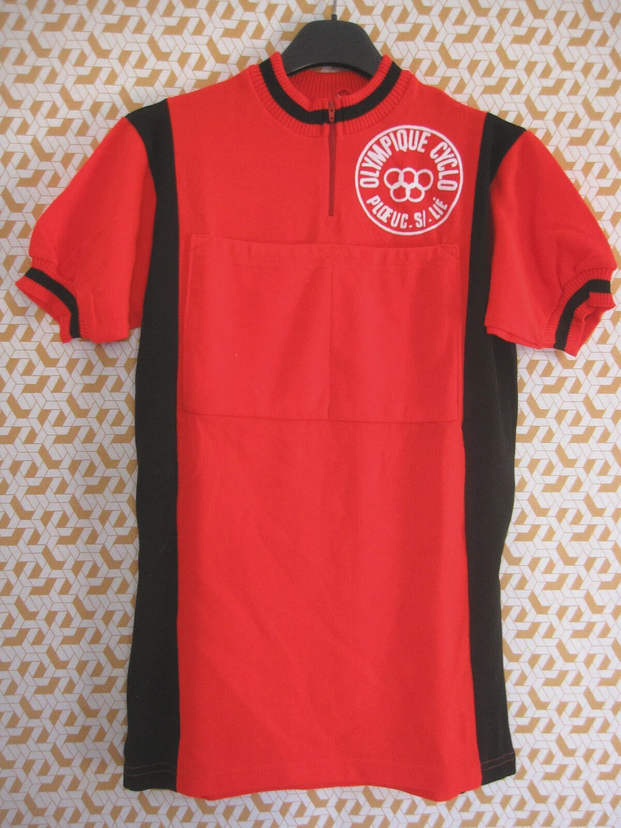 maillot cycliste zippé HOMME JN454 - rouge