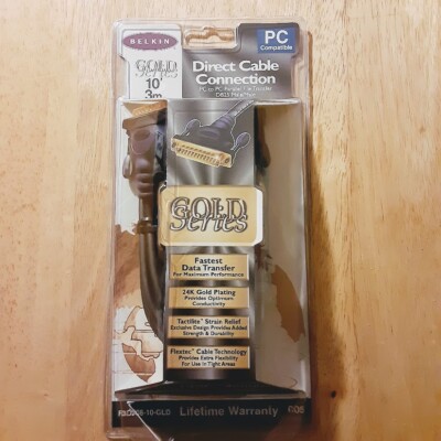 BELKIN 10' (3M) DIRECT CABLE CONNECTION PC TO PC FILE TRANSFER CABLE DB25 M/M
