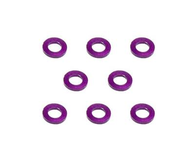 #ad Square R C M3 Aluminum Ball Stud Washers 0.75mm Thick Purple 8 pcs. $1.64