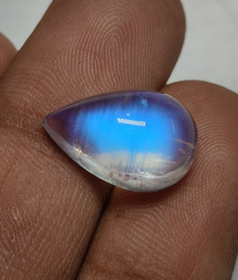#ad #ad Very High 8A Quality Natural Rainbow Moonstone Pear Shape Cabochon 10x16 MM $300.00