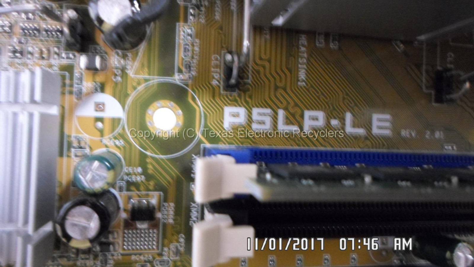 HP ASUS 51884380 P5LPLE Motherboard w/ 2GB RAM I/O Panel Heatsink