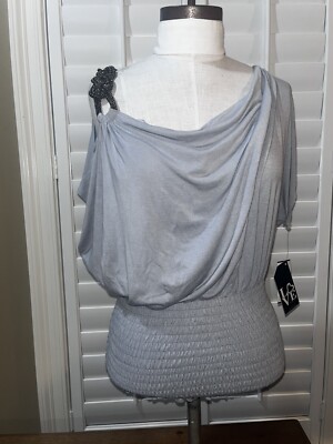 NWT Love Tease Gray Women s Top Size Medium 