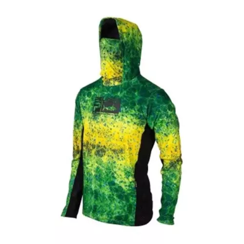 Ropa de pesca pelágica Upf 50+ máscara facial con capucha camisas de pesca para hombre al aire libre Su - Imagen 15 de 27