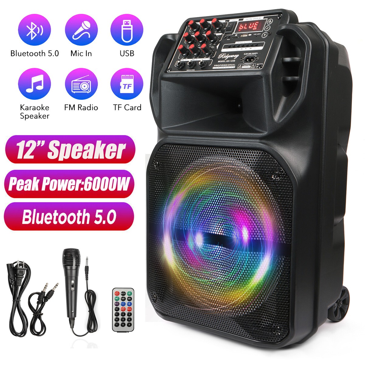 Bluetooth Speakers,Speakers with Microphone Wireless,Portable Bluetooth Speakers,Speakers with Microphone Wireless,Portable