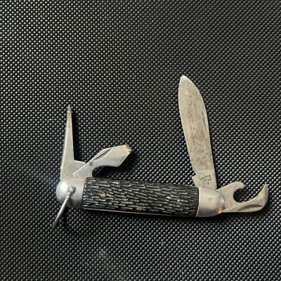 Sabre Japan 619 Pocket Knife Multi Tool Bottle Can Opener | eBay