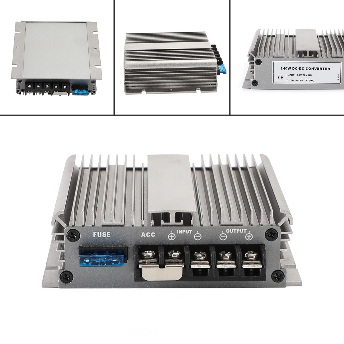 72V~24V30A自動車用パワーレギュレータ40-90Vから24V25Aステップダウン 