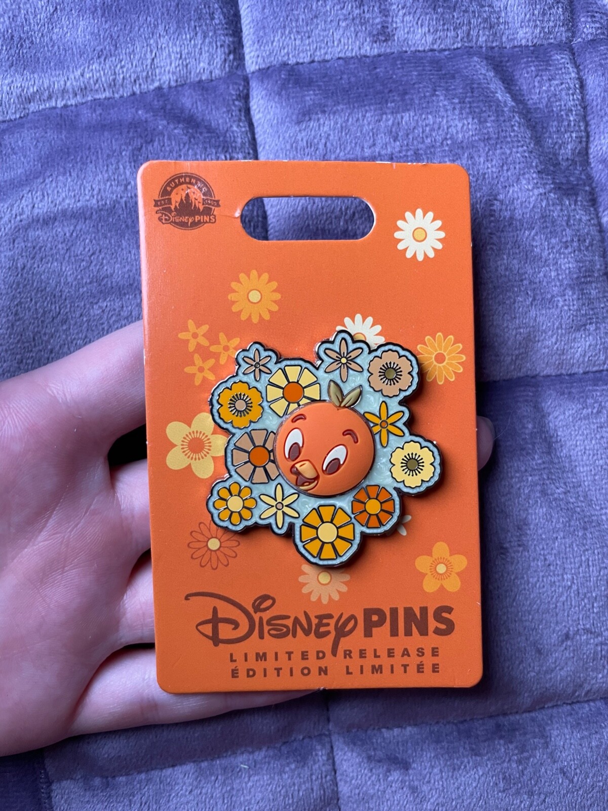 DISNEY PIN EPCOT Flower Garden Festival FLORIDA ORANGE BIRD Floral NEW LE