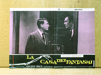 LA CASA DEI FANTASMI fotobusta poster House on Haunted Hill Price Horror BF34