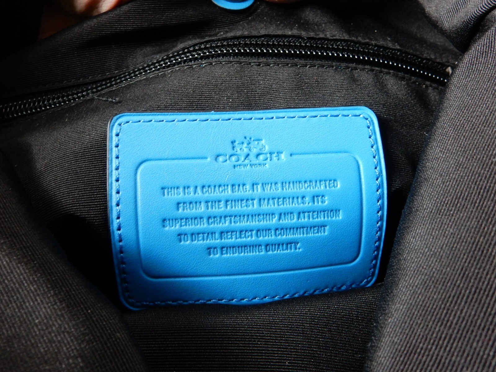 COACH Leather Computer/School Backpack, Minty Cle… - image 8