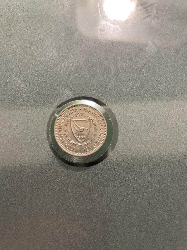 Coin Cyprus 25 Mils 1973 Copper-Nickel Kibris KM# 40 Kayihan Coin