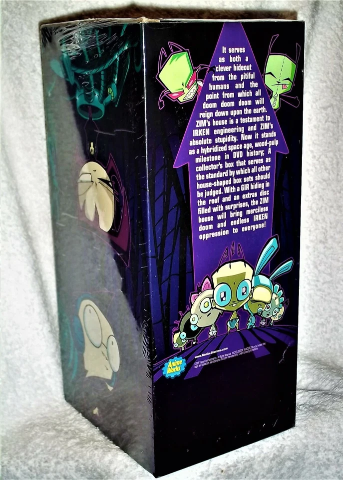 Invader Zim Original Complete Series House Box Set (DVD, 2006 7-Disc) GIR figure - Image 4 of 4