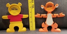 Disney Store Bendable Winnie The Pooh And Tigger Photo Frames Rubber Pre-owned