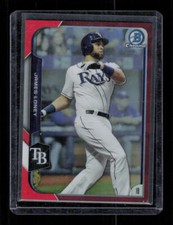 2015 Bowman Chrome #7 James Loney Red Refractor #'d /5