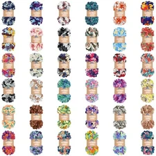 JubileeYarn Fun Finger Loops Yarn - Jumbo Polyester - Variegated Colors