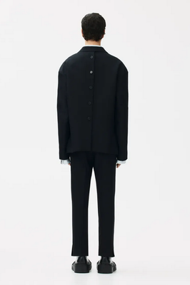 H&M Rokh Button-detail Wool Blazer for men (Black) FAST SHIP | eBay