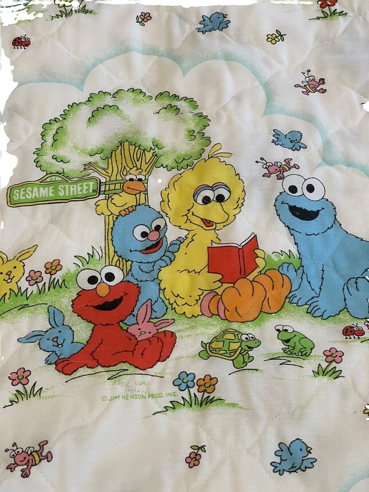 手工芝麻街儿童房毛毯和休闲毯