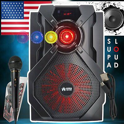 portable loudspeaker with microphone