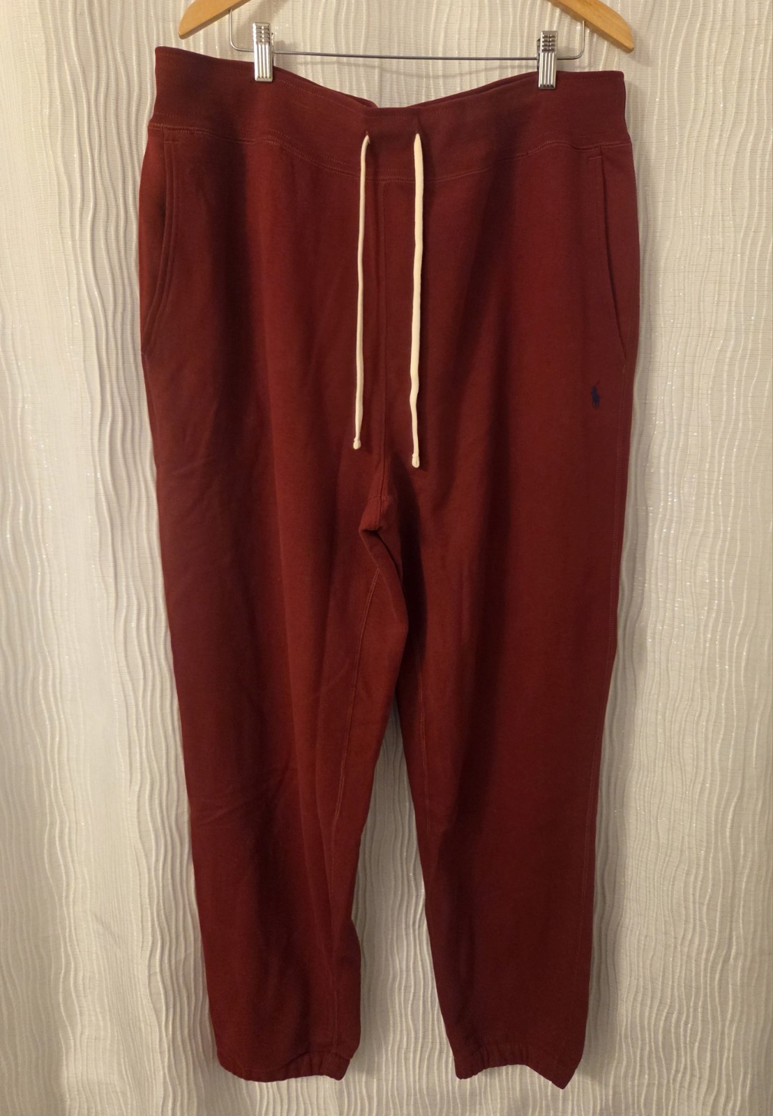 Polo Ralph Lauren uomo 5XLT doppia maglia joggers rosso felpa blu pony $138