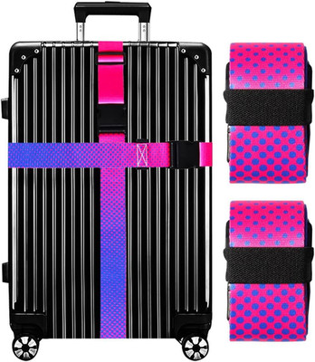 Luggage Straps for Suitcases TSA Approved-2 Pack Bright Personalized Gradient
