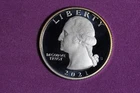 ESTATE FIND 2021 S PROOF SILVER WASHINGTON QUARTER #K60647