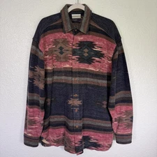 Coldwater Creek Top Womens Small Oversize Southwest Aztec Western Boho Vintage
