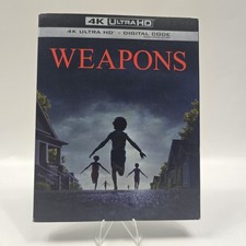 Weapons 4k Ultra Hd Blu-ray Movie Tested Works Digital Code With Slipcover