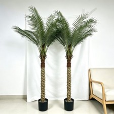 2 Pcs 6ft Faux Coconut Palm, Artificial Tropi...