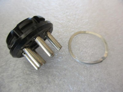 1x Amphenol Chassis Connector 86-CP7S Plug 4-pin CP Plug Cable Tube 86-CP-7S NOS