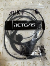 Retevis Walkie Talkie Earpiece w/ Mic – G-Shape Headset, Adjustable Volume 2 PIN