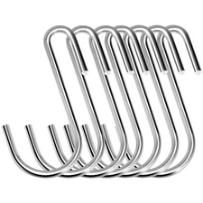 30 PCS Premium Stainless Steel S Hooks for Hanging Kitchenware Pots Pans