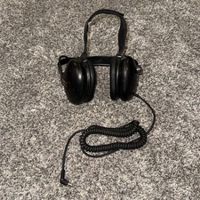 Radio Shack Noise Reducing Race Scanner Headphones Black Adjustable NASCAR