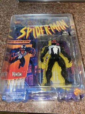 1996 Marvel VENOM Jaw Chomping Figure -Toy Biz-Sealed Box - Rare - 99c SALE!