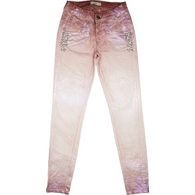 TREDY 1217.3oz30 Jeans Trousers Vintage Pink Ladies Stretch Skinny Studs Glitter