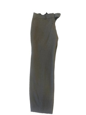 Express Editor Cropped Low Rise Cotton Stretch Pants Size OS Black/white