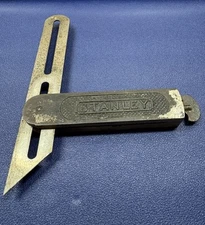 Square Antique Stanley Machinist Sliding T Bevel PAT 7-14-08 Made In USA