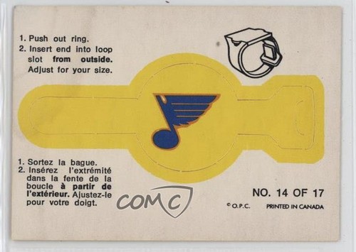 St. Louis Blues #14 1973 O-Pee-Chee Rings card