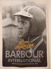 New, Unworn White Barbour International T-shirt medium. Steve McQueen Collection