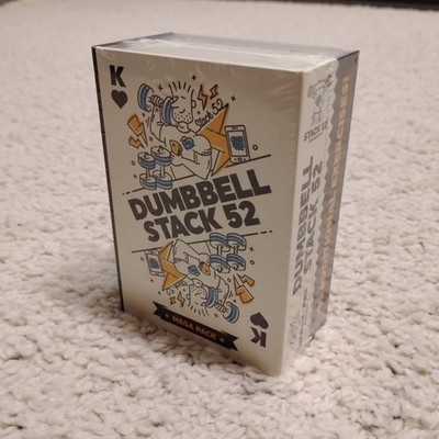 DUMBBELL STACK 52 Dumbbell Exercise Workout Card Game - MEGA Pack plus 52 extras