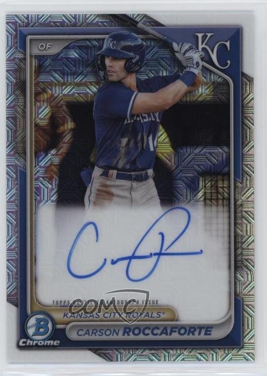 2024 Bowman Chrome Prospect Mega Box Auto Carson Roccaforte #BMA-CR Auto 0w7