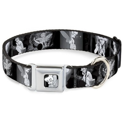 Dog Collar DYY-Tinker Bell CLOSE-UP Full Color Black/White Tinker Be (US IMPORT)
