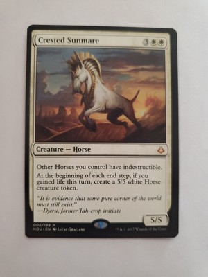 MTG 1x Crested Sunmare Hour of Devastation Modern Magic the Gathering Card x1 NM