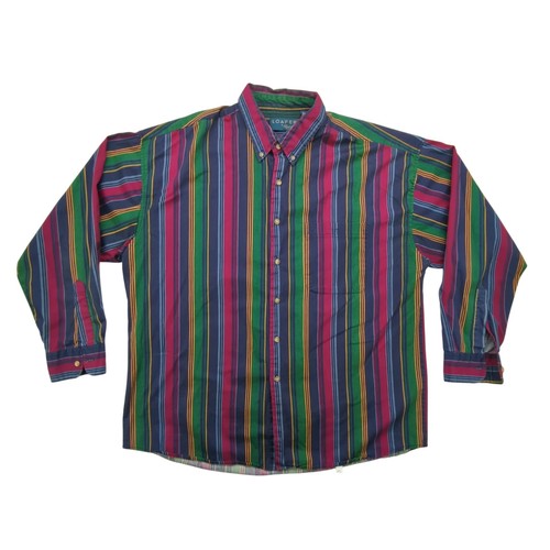 Saint James, Loafers by Reed St James Shirt Mens XL Multicolor Stripe Button Down Pocket 90s